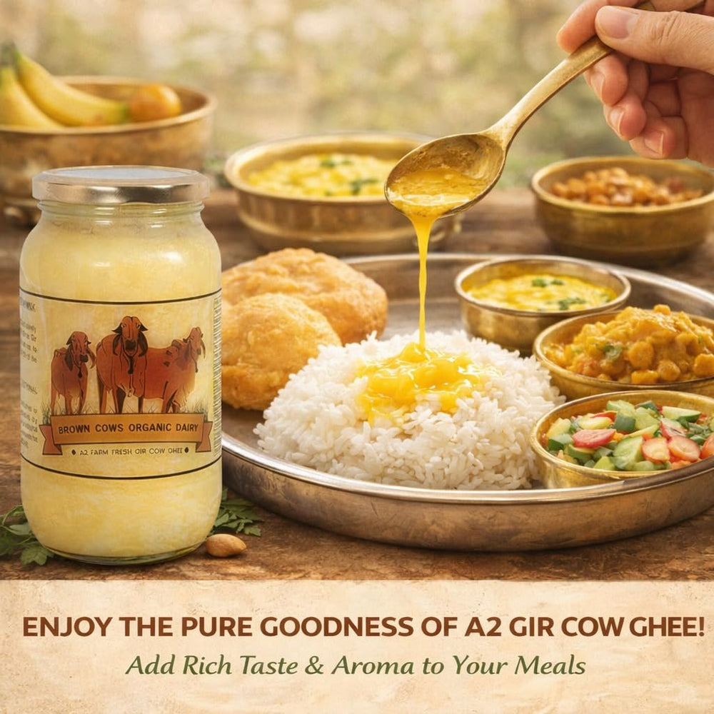 Pure A2 Gir Cow Ghee – 500ml | Brown Cows
