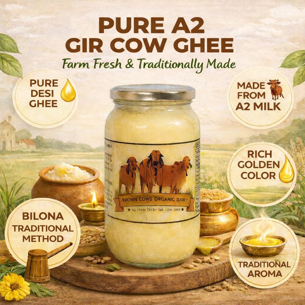 Pure A2 Gir Cow Ghee – 250ml | Brown Cows