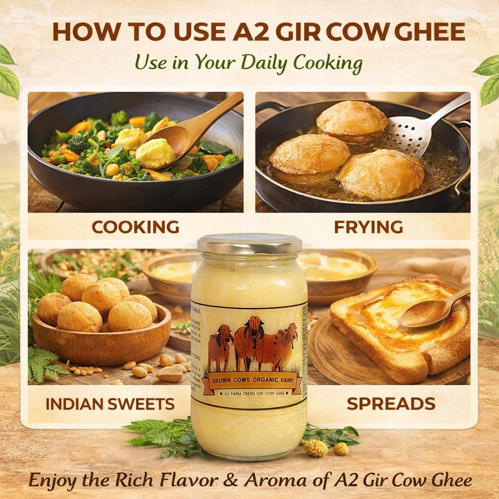 Pure A2 Gir Cow Ghee – 250ml | Brown Cows