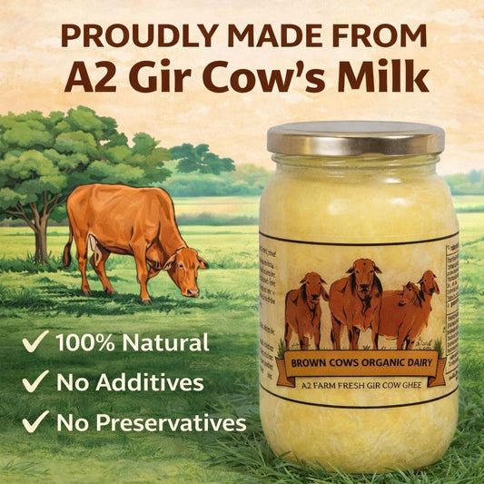 Pure A2 Gir Cow Ghee – 250ml | Brown Cows