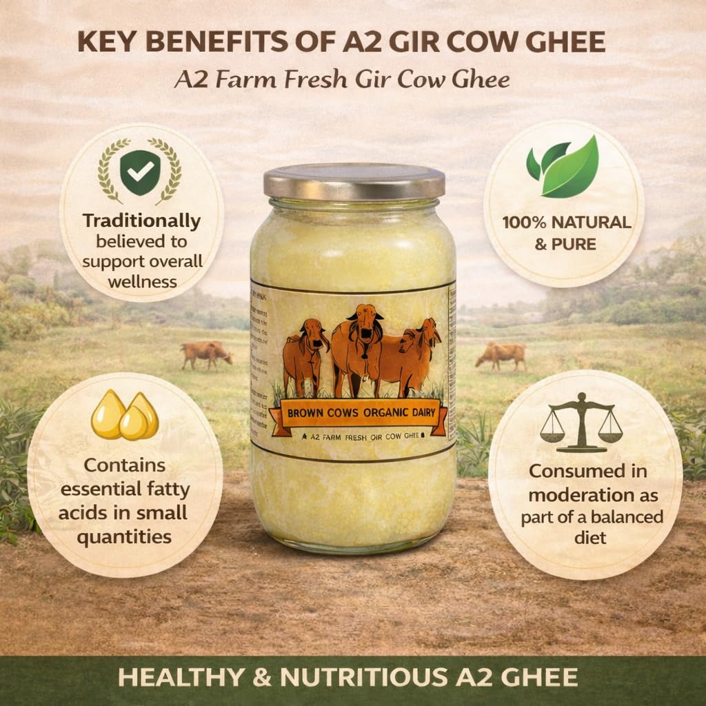 Pure A2 Gir Cow Ghee – 250ml | Brown Cows