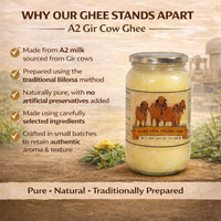 Pure A2 Gir Cow Ghee – 500ml | Brown Cows