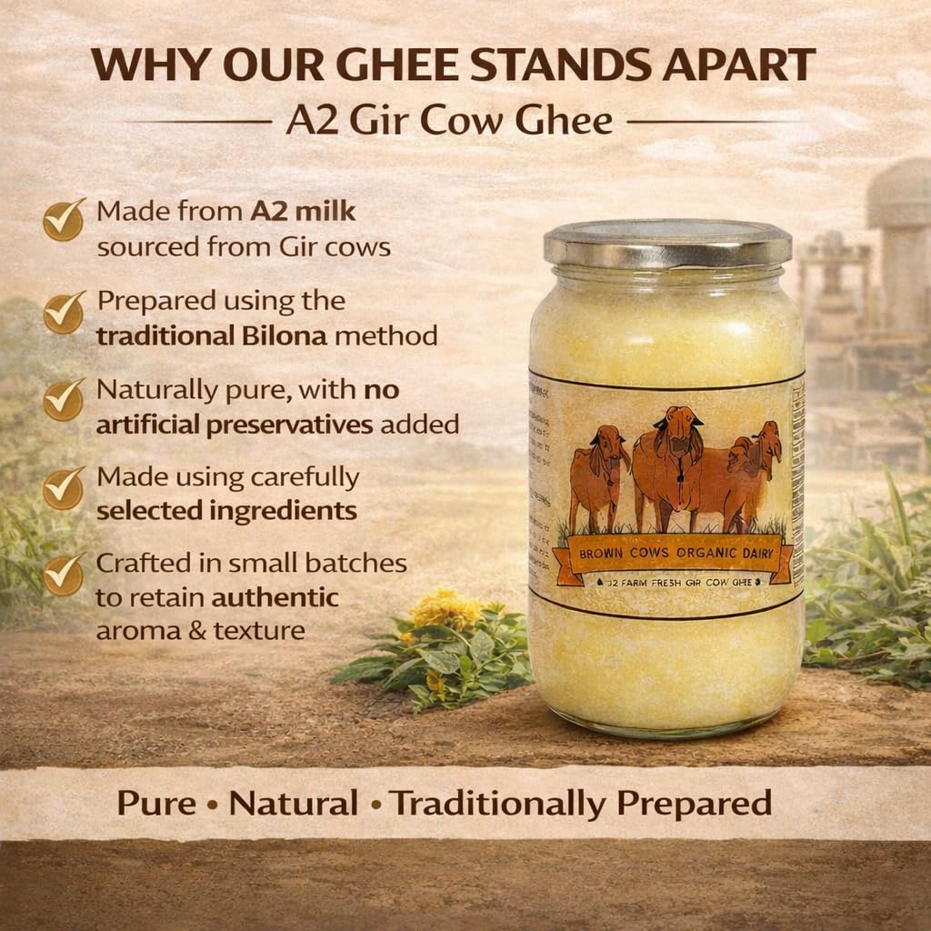 Pure A2 Gir Cow Ghee – 250ml | Brown Cows
